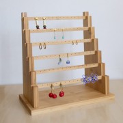 36x34cm Jewelry holder - earring display in bamboo x1