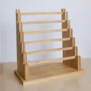36x34cm Jewelry holder - earring display in bamboo x1