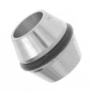 7mm 304L stainless steel Bead tube large hole with rubber - Black|raw }}