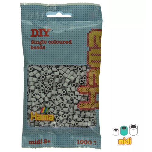 5mm Hama Midi ironing beads Cloud grey (n°109) x 1000