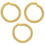 6x0.8mm 316L stainless steel Open jump rings - Gold x100