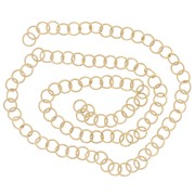 6x0.8mm 316L stainless steel Open jump rings - Gold x100