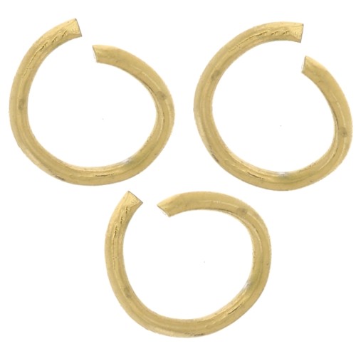 4x0.5mm 316L stainless steel Open jump rings - Gold x100