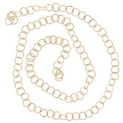 4x0.5mm 316L stainless steel Open jump rings - Gold x100