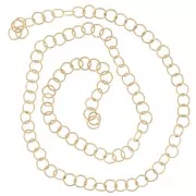 4x0.5mm 316L stainless steel Open jump rings - Gold x100