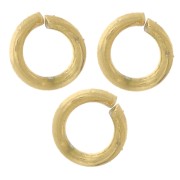 3x0.6mm 316L stainless steel Open jump rings - Gold x100|raw }}