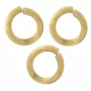3x0.6mm 316L stainless steel Open jump rings - Gold x100