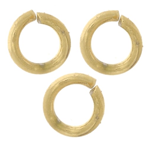 3x0.6mm 316L stainless steel Open jump rings - Gold x100