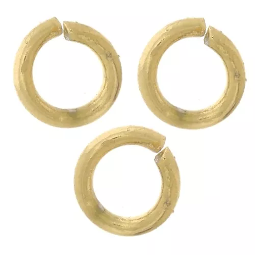 3x0.6mm 316L stainless steel Open jump rings - Gold x100