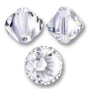 PureCrystal 5328 Crystal Bicones 4mm Crystal x50