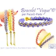 4x6mm Lipsi® glass beads by Puca® - Vogue Orange Peach Mat x10g