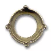 Cabochon PureCrystal setting 1122 Rivoli round-shaped 12mm Bronze