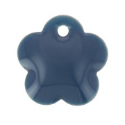 Metal and epoxy resin flower sequin 10 mm - Petroleum x10|raw }}