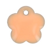 Metal and epoxy resin flower sequin 10 mm - Light Rose x10