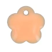 Sequins fleurs en métal et résine époxy 10 mm - Light Rose x10