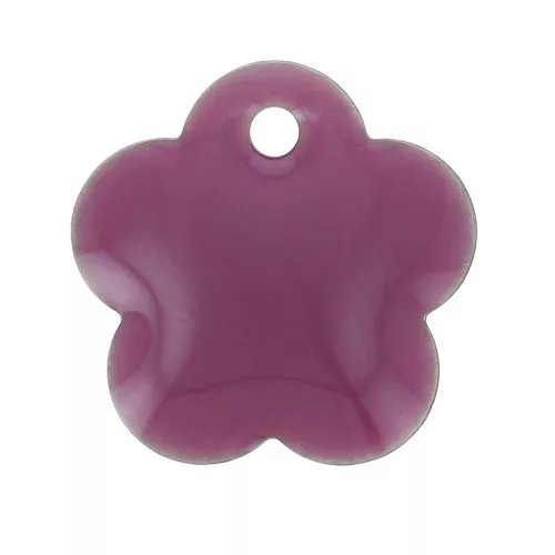 Metal and epoxy resin flower sequin 10 mm - Lilac x10