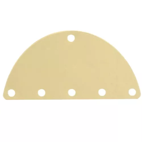 15x30mm Half-moon weaving and mounting accessory - Gold Tone x1