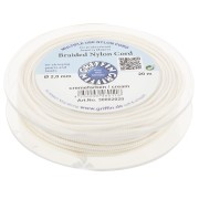 2mm Jade thread - European braided nylon thread Griffin - Cream x20m