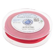 2mm Jade thread - European braided nylon thread Griffin - Red x20m|raw }}