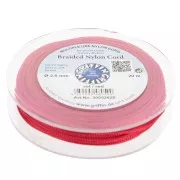 2mm Jade thread - European braided nylon thread Griffin - Red x20m