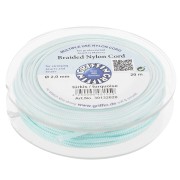 2mm Jade thread - European braided nylon thread Griffin - Turquoise x20m