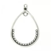 DropSpacer 40x27 mm Antique Silver Plating x1