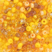 Preciosa Seed beads 8/0 3 mm - Mix Yellow x20g|raw }}