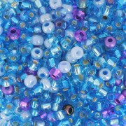 Preciosa Seed beads 8/0 3 mm - Mix Blue - Purple x20g|raw }}