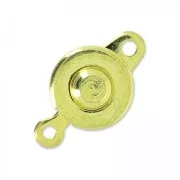 Golden button clasp 9mm x1