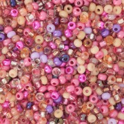 Preciosa Seed Beads 11/0 2 mm - Pink Mix - Nude x 20 g