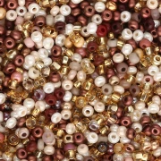 Preciosa Seed Beads 11/0 2 mm - Topaz Mix x20g