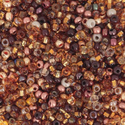 Preciosa Seed beads 11/0 2 mm - Mix Topaz x20g