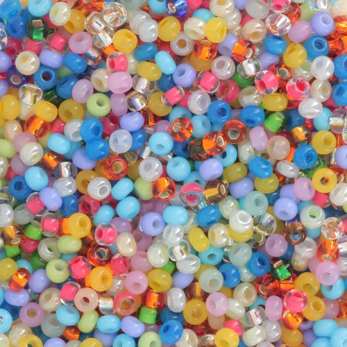 Preciosa Seed Beads 11/0 2 mm - Multi-Blue Mix - Multicolored x20g
