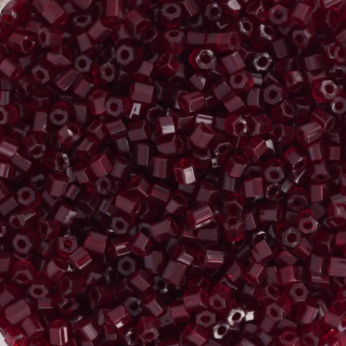 Preciosa Two Cuts 11/0 2 mm Seed Beads - Garnet x20g