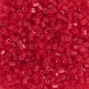Preciosa Two Cuts 11/0 2 mm Seed Beads - Transparent Light Red x20g