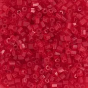 Preciosa Two Cuts 11/0 2 mm Seed Beads - Transparent Light Red x20g