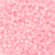 Preciosa Two Cuts 11/0 2 mm Seed Beads - Alabaster White Lined Light Pink Sfinx x20g