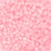 Preciosa Two Cuts 11/0 2 mm Seed Beads - Alabaster White Lined Light Pink Sfinx x20g
