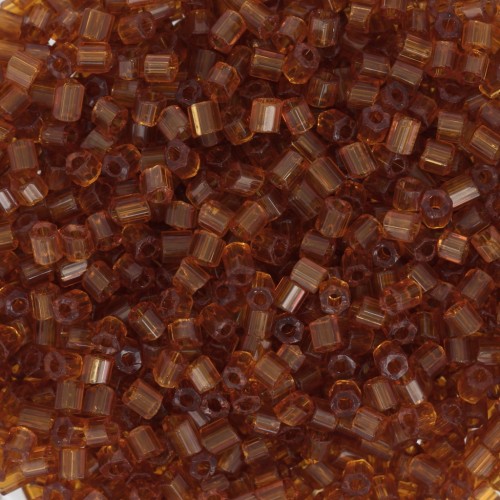 Preciosa Two Cuts 11/0 2 mm Seed Beads - Opaque Brown x 20 g