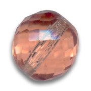 Fire Polished faceted round bead 18mm Light Peach x1|raw }}