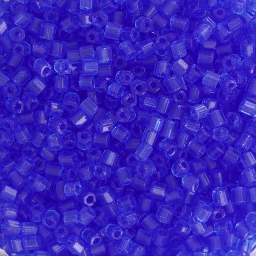 Preciosa Two Cuts 11/0 2 mm Seed Beads - Sapphire x20g