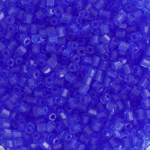 Preciosa Two Cuts 11/0 2 mm Seed Beads - Sapphire x20g