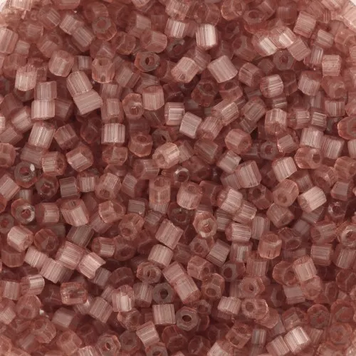 Preciosa Two Cuts 11/0 2 mm Seed Beads - Solgel Brown 3 Dyed Satin x20g
