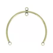 4 anneaux Spacer 37x30 mm bronze x1