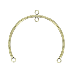 4 anneaux Spacer 37x30 mm bronze x1