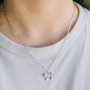 14x16mm 925 Sterling Silver Charm bow x1