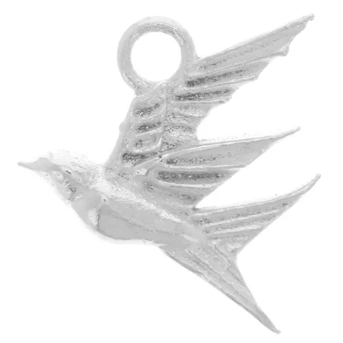 13.5x12mm 925 Sterling SilverSwallow charm x1