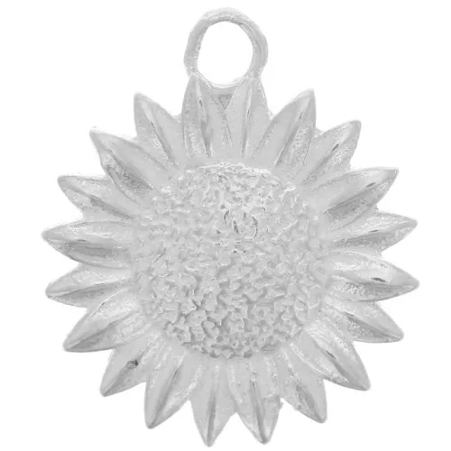 16mm 925 Sterling SilverSun flower charm x1