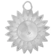 16mm 925 Sterling SilverSun flower charm x1