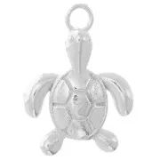 18x14mm 925 Sterling Silver Earth Turtle Charm x1